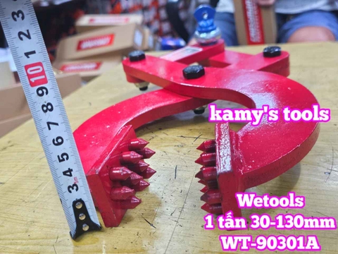 Kẹp kéo pallet 1 tấn mở ngàm 30-130mm Wetools WT-90301A