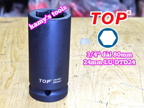 Đầu tuýp 3/4 inch Top 6 cạnh 22mm 24mm 27mm 30mm 32mm 36mm 41mm LU-DTD22 LU-DTD24 LU-DTD27 LU-DTD30 LU-DTD32 LU-DTD36 LU-DTD41