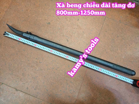 Xà beng thép đen đầu dẹp tăng đơ chiều dài 800mm-1250mm Gestar 883-201