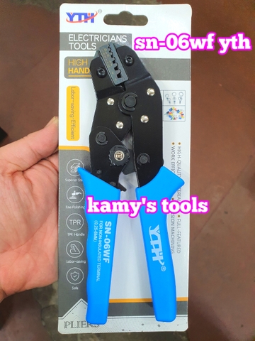 Kìm bấm cos pin tròn rỗng SN-06WF YTH 0.5-6mm2 cao cấp