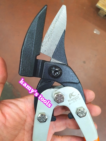 Kéo cắt tôn thạch cao mỏ xéo 10 inch 270mm Kapusi K-0077