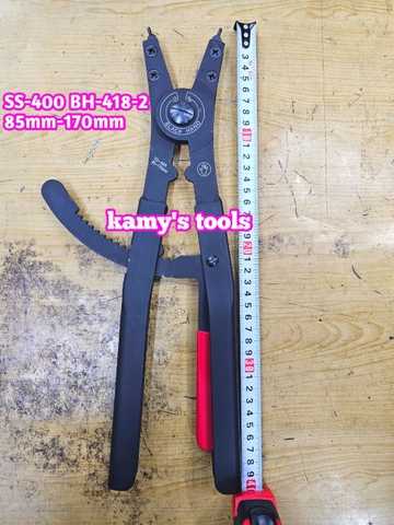 Kìm mở phe ngoài Black hand 16 inch dài 400mm SS-400 BH-418-2 mở phe đường kính 85-170mm