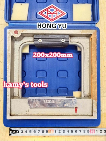 Livo nivo khung cân máy hình vuông 200mm x0.02mm HongYu HY-09520A