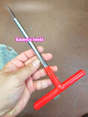 Lục giác cán chữ T Hotssman thép S2 4mm 5mm 6mm dài 230mm