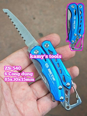 Kìm xếp đa năng bỏ túi Kingtony ZS540 (ZS-540) 6 công dụng 85x30x15mm