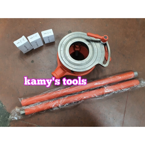 Dụng cụ ren ống bằng tay Long Shun 1/2-2 inch model 60W ren 21mm 27mm 34mm 42mm 49mm 60mm, đầu bò ren ống bằng tay