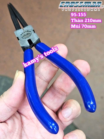 Kìm phe gắp phanh côn xe tay ga bi 6902 Crossman 95-155 dài 9 inch 210mm mũi dài 70mm
