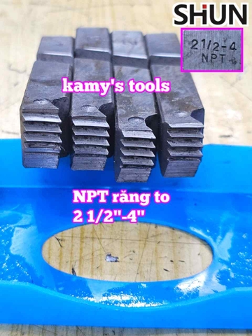 Dao tiện ren ống sắt tráng kẽm Long Shun NPT REN TO 2 1/2-4 inch (76mm-114mm)