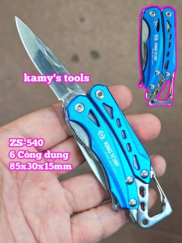 Kìm xếp đa năng bỏ túi Kingtony ZS540 (ZS-540) 6 công dụng 85x30x15mm