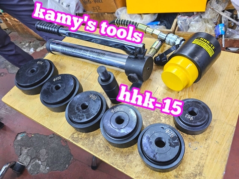 Dụng cụ đột lỗ tôn thủy lực TLP HHK-15 khuôn 63mm-114mm