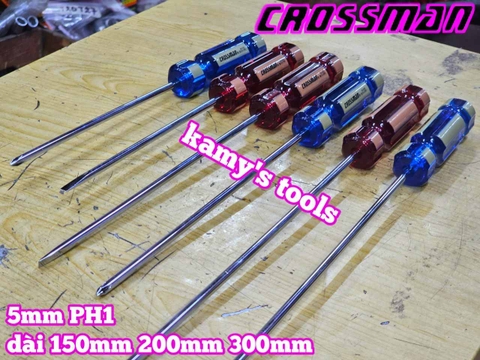 Tua vít bake dẹp 5mm PH1 Crossman dài 150mm 200mm 300mm 45-515 45-535 45-540 45-520 45-550 45-530