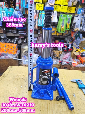 Kích con đội thuỷ lực 10 tấn Wetools WT0210 200mm-388mm