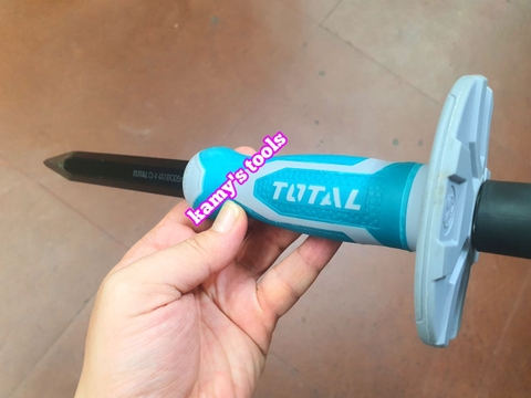 Đục bê tông nhọn có tay cầm bảo vệ 305mm đường kính 19mm Total THT4221216