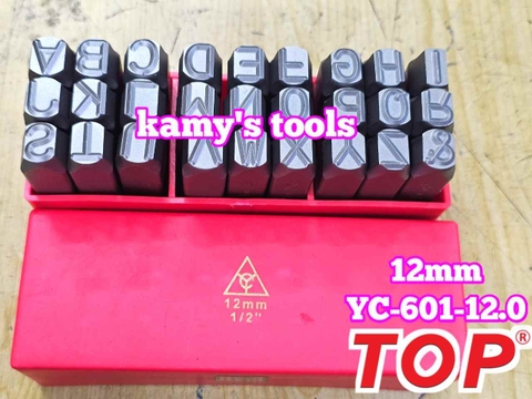 Bộ đóng chữ xuôi 12mm TOP YC-601-12.0