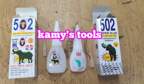 Keo dán 502 siêu dính hình cô gái và hình con voi