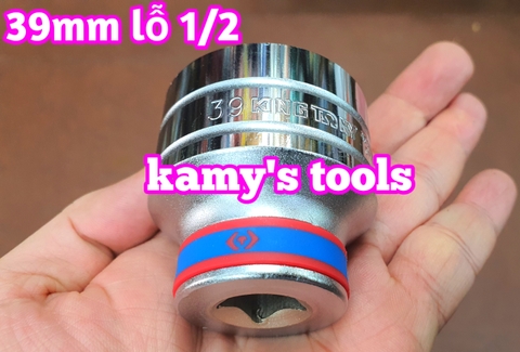 Đầu tuýp đầu khẩu 39mm 1/2 inch Kingtony mở nồi xe tay ga model 433539MR
