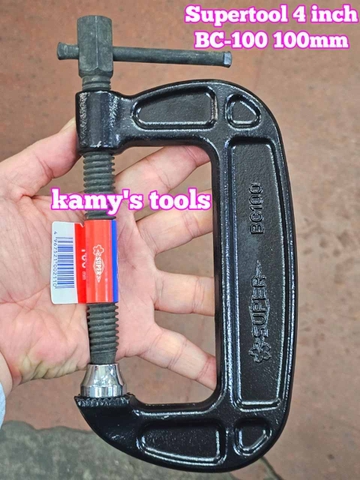 Vam cảo chữ C 4 inch 100mm BC-100 BC100 họng 50mm Supertool