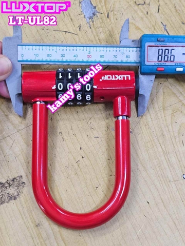 Ổ khóa số mật mã chữ U 4 chữ số Luxtop LT-UL82 càng dài 82mm