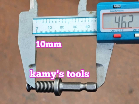 Đầu chuyển đuôi bắn vít 1/4 inch sang đầu khoan kẹp vặn ren 10mm 13mm Wetools DCYPH2-DK10 DCYPH2-DK13