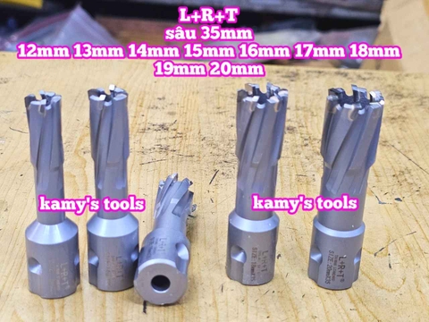 Mũi khoan từ có hợp kim L+R+T dài 35mm cỡ 12mm 13mm 14mm 15mm 16mm 17mm 18mm 19mm 20mm
