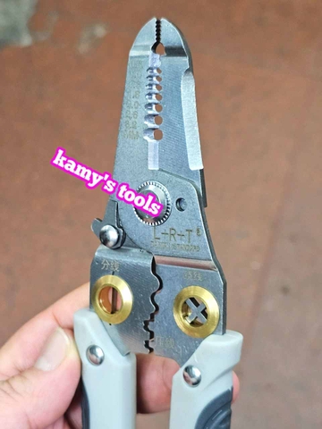 Kìm tuốt dây điện đa năng cắt tuốt uốn dây kìm bấm cos L+R+T dài 190mm