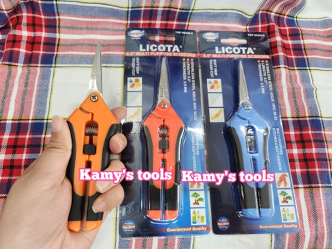 Kéo cắt cành cây Licota mỏ cong 8 inch TGP-00387 ,  mỏ thẳng 8 inch TGP-00248 hoặc 6 inch TGP-00248-6 ( kéo tỉa cành)