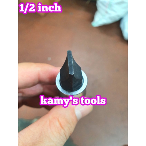 Đầu tuýp vít dẹp lỗ 1/2 inch Kingtony 8mm 10mm 12mm 14mm 16mm model 402208 402210 402212 402214 402216