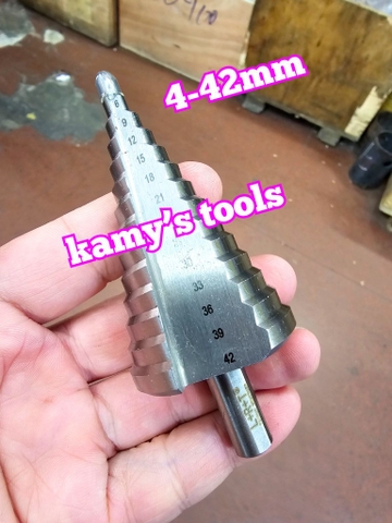 Mũi khoan tháp khoan tầng HSS đuôi lục giác 4mm-42mm L+R+T