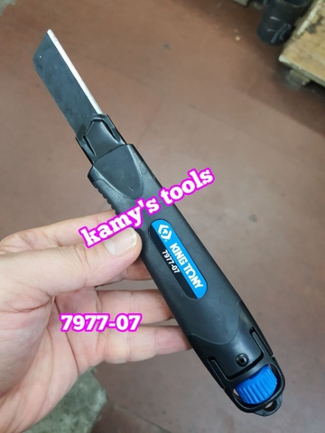 Dao rọc giấy Kingtony 7977-07 dài 180mm thép SK4 có khóa lưỡi và Lưỡi dao rọc giấy Kingtony 7977-07P02