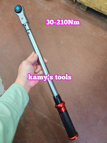 Cần siết cân chỉnh lực đổi đầu 1/2 inch 30-210Nm 9 cờ lê miệng 13-30mm