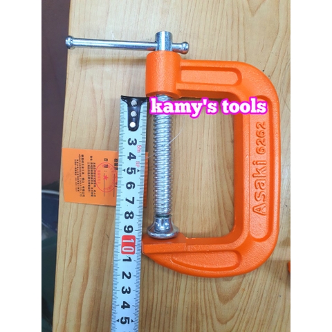 Cảo chữ C Asaki 3" Ak-6262 4" Ak-6263 5" Ak-6264 6" Ak-6265 bán lẻ tưng cái