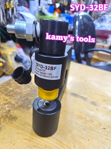Đầu đột lỗ thủy lực SYD-32BF họng sâu 150mm khuôn đột 6 8 10 12 14 16 18 20mm kamytools