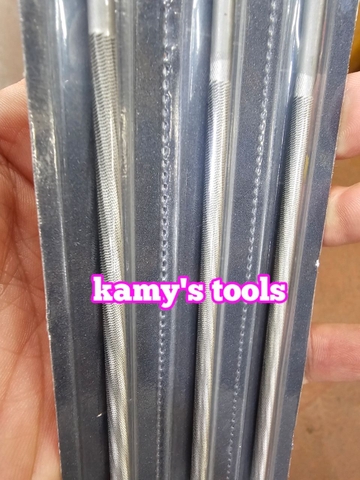 Giũa dũa cưa xích tròn Bahco 4mm 4.5mm 4.8mm 5.5mm 168-8-4.0-3p, 168-8-4.5-3p, 168-8-4.8-3p, 168-8-5.5-3p (1 vĩ 3 cây)