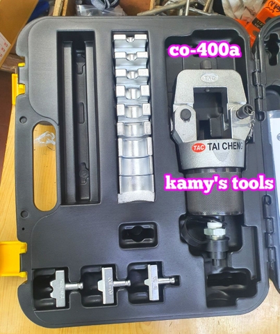 Đầu ép cos thủy lực CO-400A Tai Cheng TAC 17 tấn dạng chấm 16-400mm2, đầu bấm cos thủy lực