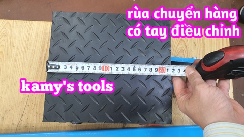 Con rùa chuyển hàng 4 bánh xe 6 tấn WQ-6T có tay cầm điều hướng
