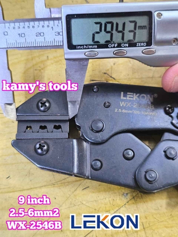 Kìm bấm cos MC4 năng lượng mặt trời Lekon WX-2546B dài 9 inch 2.5-6mm2