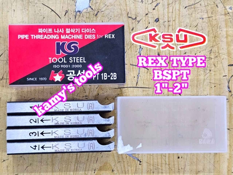 Dao tiện ren ống sắt tráng kẽm Rex hiệu Kong Sung KSU 1”-2” (34-60mm) hệ ren BSPT