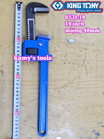 Mỏ lết răng Kingtony 14 inch 350mm 6531-14 mở miệng 48mm