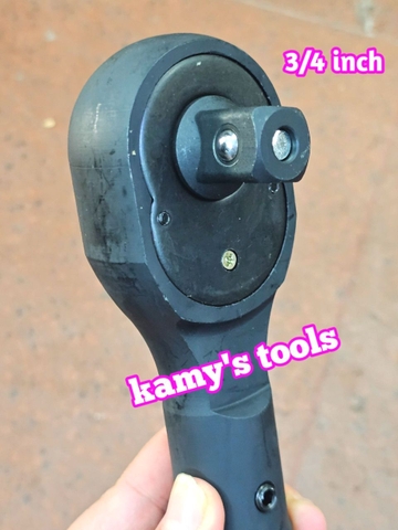 3/4 inch Cần tuýp siết tự động đảo chiều Santa 24 răng đầu vuông đen dài 500mm 86-920