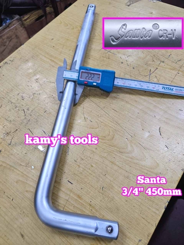 Cần tuýp cong L 3/4 inch dài 18 inch 450mm Santa 86-118