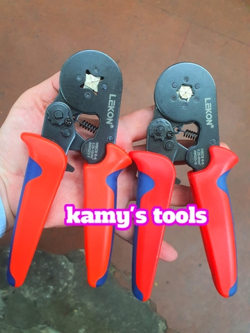 Kìm bấm cos pin tròn rỗng Lekon HSC8 6-4 và HSC8 6-6A