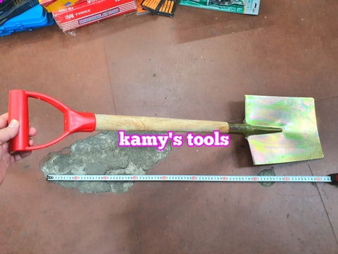 Xẻng xúc đất, làm vườn, xây dựng, công binh loại lớn dài 930mm