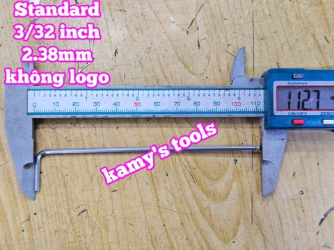 Lục giác bi hệ inch Standard 3/32 inch 2.343mm dài 112x20mm STD-68332