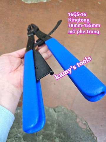 Kìm mở phe trong Kingtony 16 inch dài 405mm 68GS-16 mở phe đường kính 78-155mm