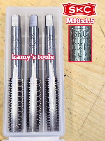 Bộ taro ta rô SKC M10x1.5 Nhật 3 mũi chính hãng logo khắc rõ nét