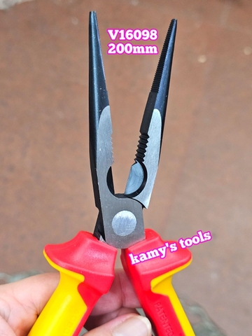 Kìm nhọn cách điện 1000V Tolsen V16098 dài 8 inch 200mm