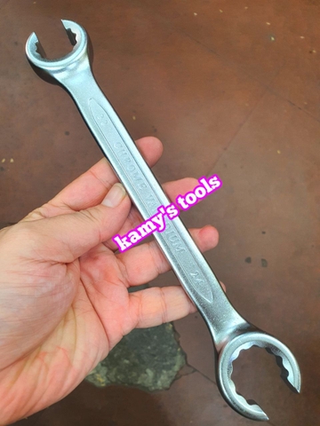 Cờ lê mở ống dầu cờ lê vòng chẻ miệng 22-24 24-27 Kingtony model 19312224 19312427