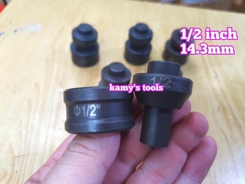 Khuôn đột lỗ mũi đột lỗ sắt V, thanh đồng cái dùng máy đột lỗ thủy lực CH-60 HHM-60 (bán lẻ 1 bộ)
