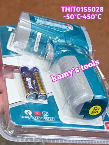 Máy đo nhiệt độ nhiệt kế hồng ngoại Total THIT0155028 -50°C-450°C, không sử dụng cho người trong y tế