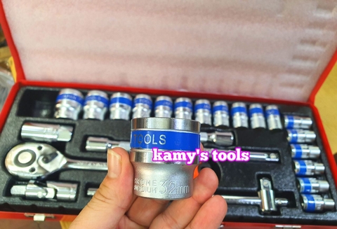 Bộ tuýp đầu khẩu 24 chi tiết 1/2 inch lục giác 8-32mm Tifone